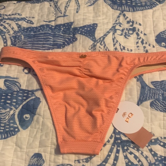 NWT PILYQ PQ CORAL COAST BASIC RUCHED TEENY BOTTOM - Picture 8 of 14